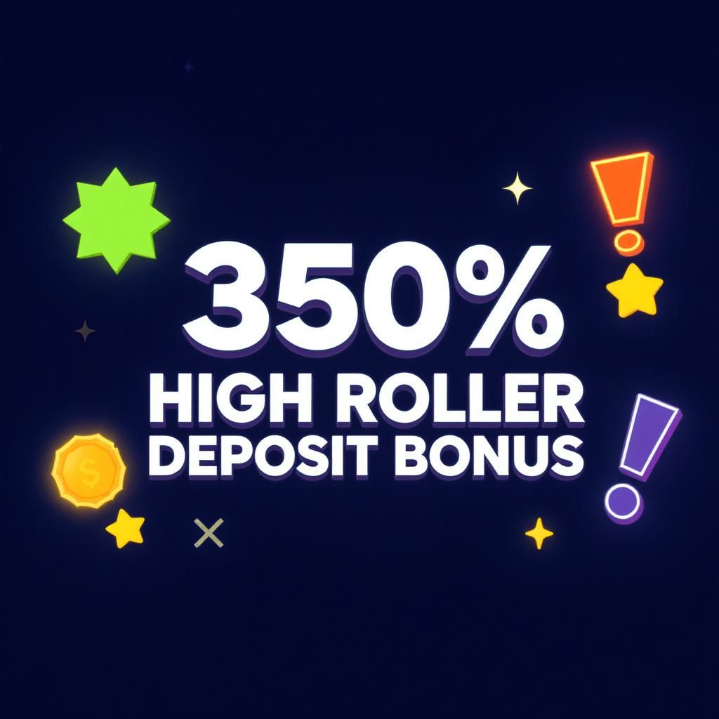 350% High Roller Deposit Bonus